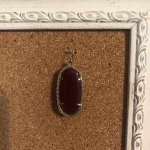 Kendra Scott Elle Gold Earring in Maroon